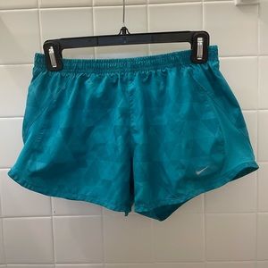 Nike triangle print athletic shorts